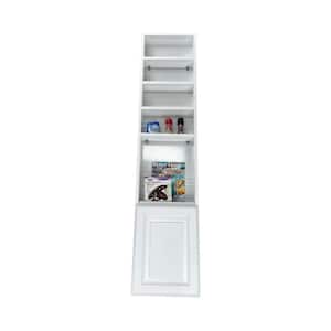 Everest On the Wall White Enamel Spice Rack 62 in. H x 14 in. W x 3.5 in. D