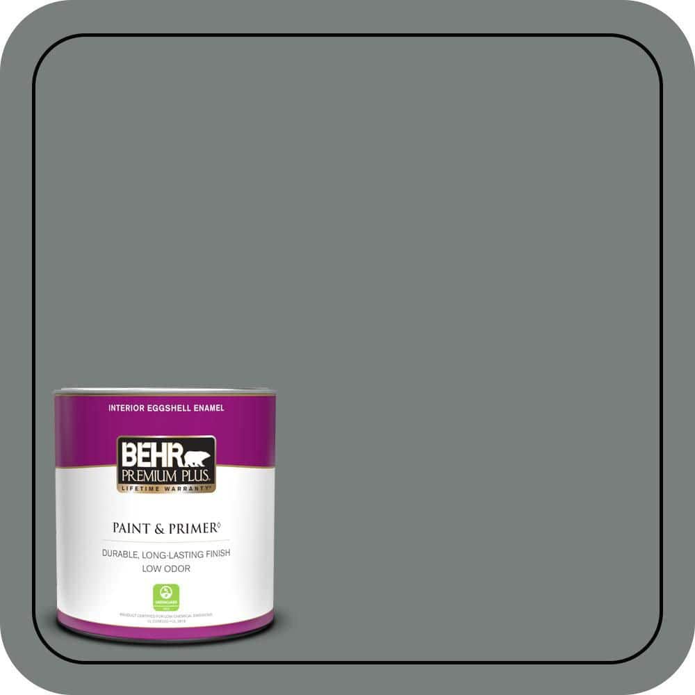 1 qt. #PPU25-18 Shutter Gray Eggshell Enamel Low Odor Interior Paint & Primer price history on PriceWatchPro