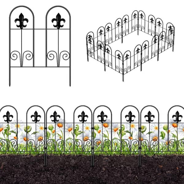 Oumilen 24 in. X 30 ft. L,Double Flower Style Outdoor Decorative Garden ...