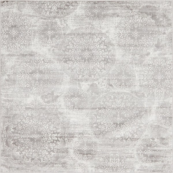 Sofia Grand Light Gray 8' 0 x 8' 0 Square Rug