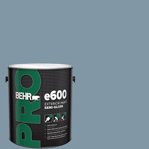 BEHR PRO 1 gal. #560F-5 Bleached Denim Semi-Gloss Exterior Paint