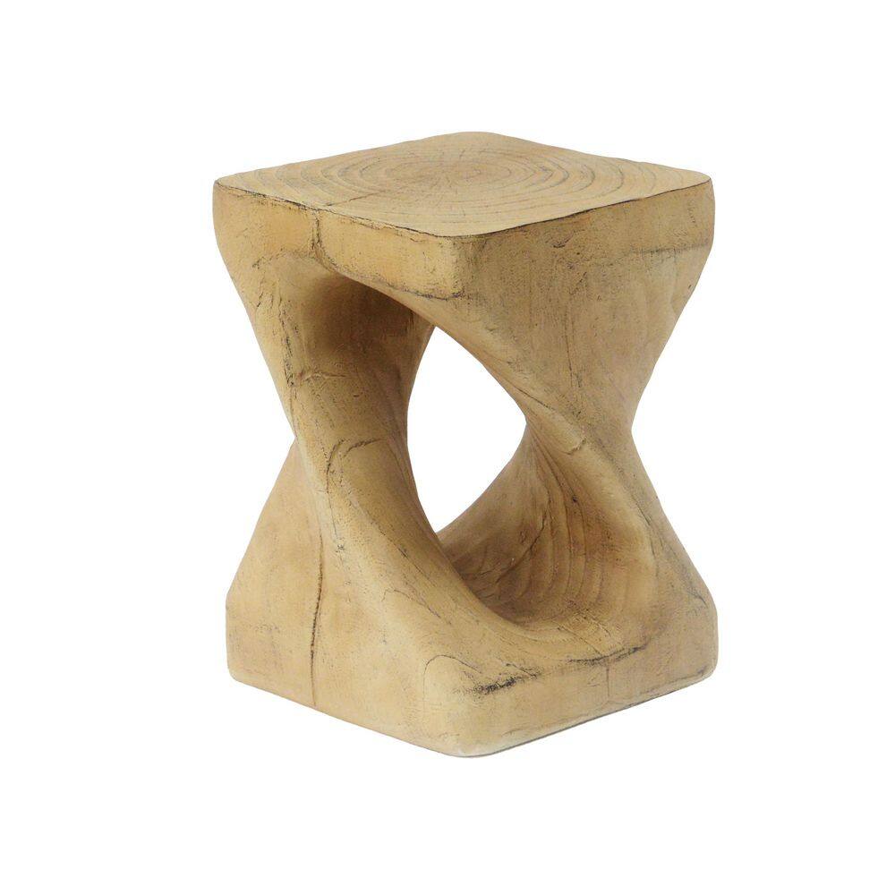Yellow Wood-like Texture Twist Shape Side Table price history on PriceWatchPro