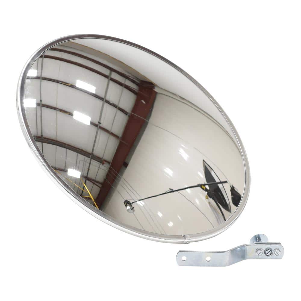 Shatterproof Polycarbonate Traffic Mirror with Steel Backing