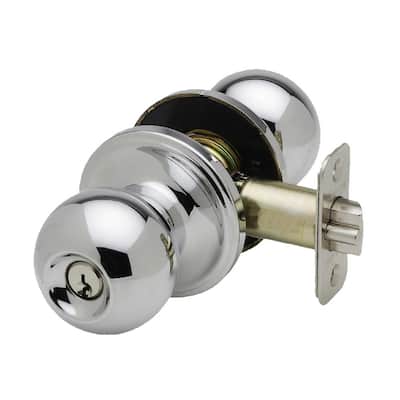 Ball Polished Stainless Entry Door Knob