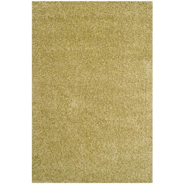 SAFAVIEH California Shag Green 9 ft. x 12 ft. Solid Area Rug