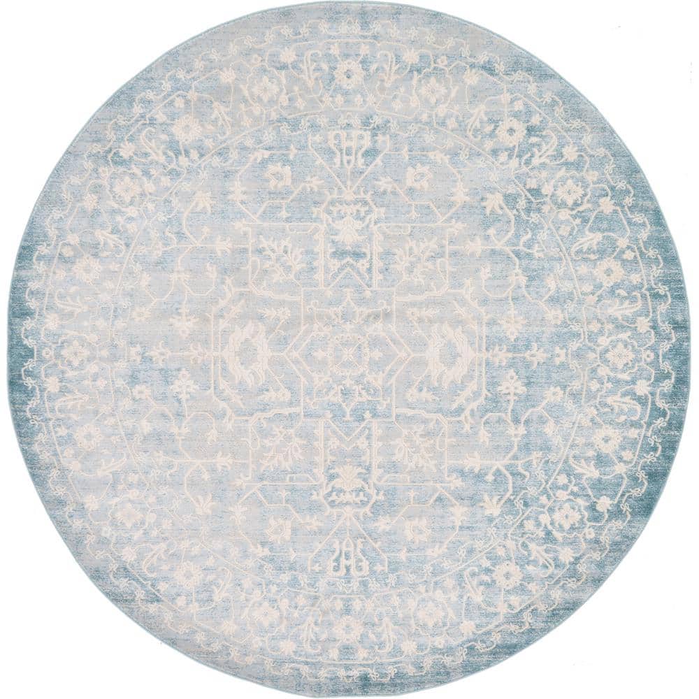 New Classical Olympia Blue 8' 0 x 8' 0 Round Rug price history on PriceWatchPro