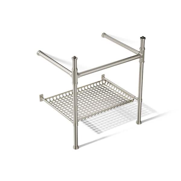 Claude by Studio McGee 26 in. Console Sink Legs In Vibrant Polished Nickel