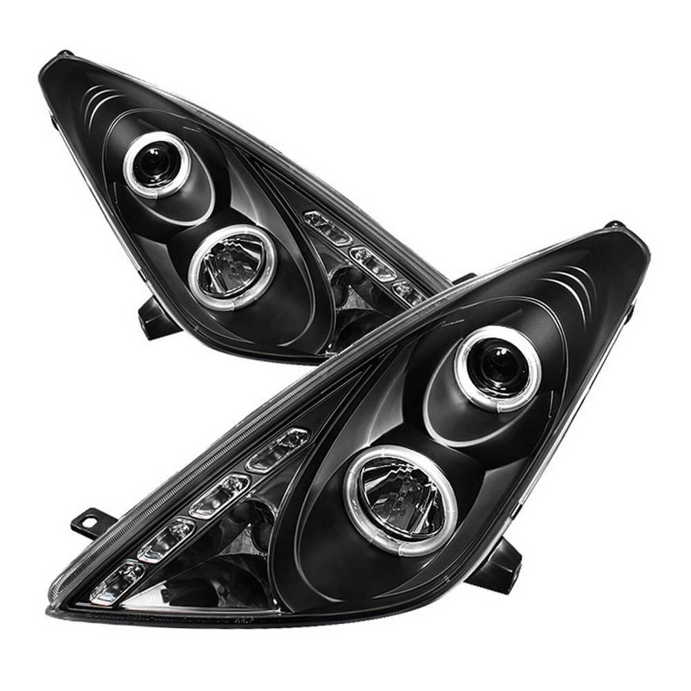 thumbnail image 2 of EAGLE EYES Black Projector Headlights & Black Tail Lights For 2000-2005 Toyota Celica - Full Set 2 of 6