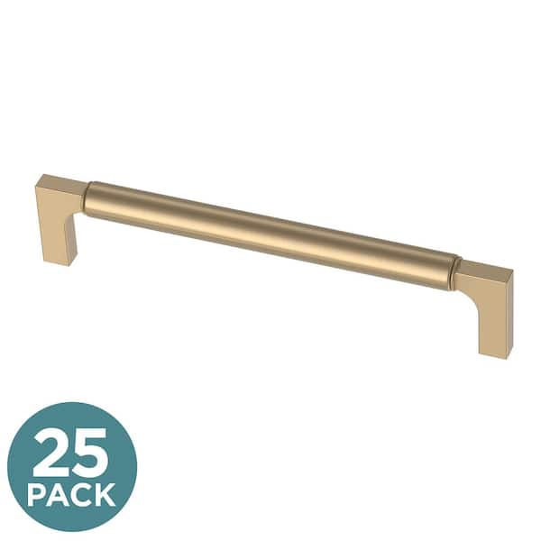 25-Pack Artesia 6-5/16 in. (160 mm) Modern Champagne Bronze Cabinet Drawer Bar Pulls