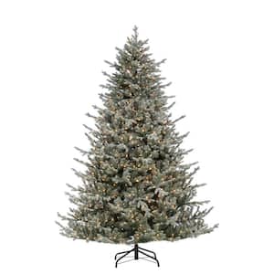 7.5 ft. Lightly Flocked Natural Cut Olympia Fir Artificial Christmas Tree with 800 Clear Lights