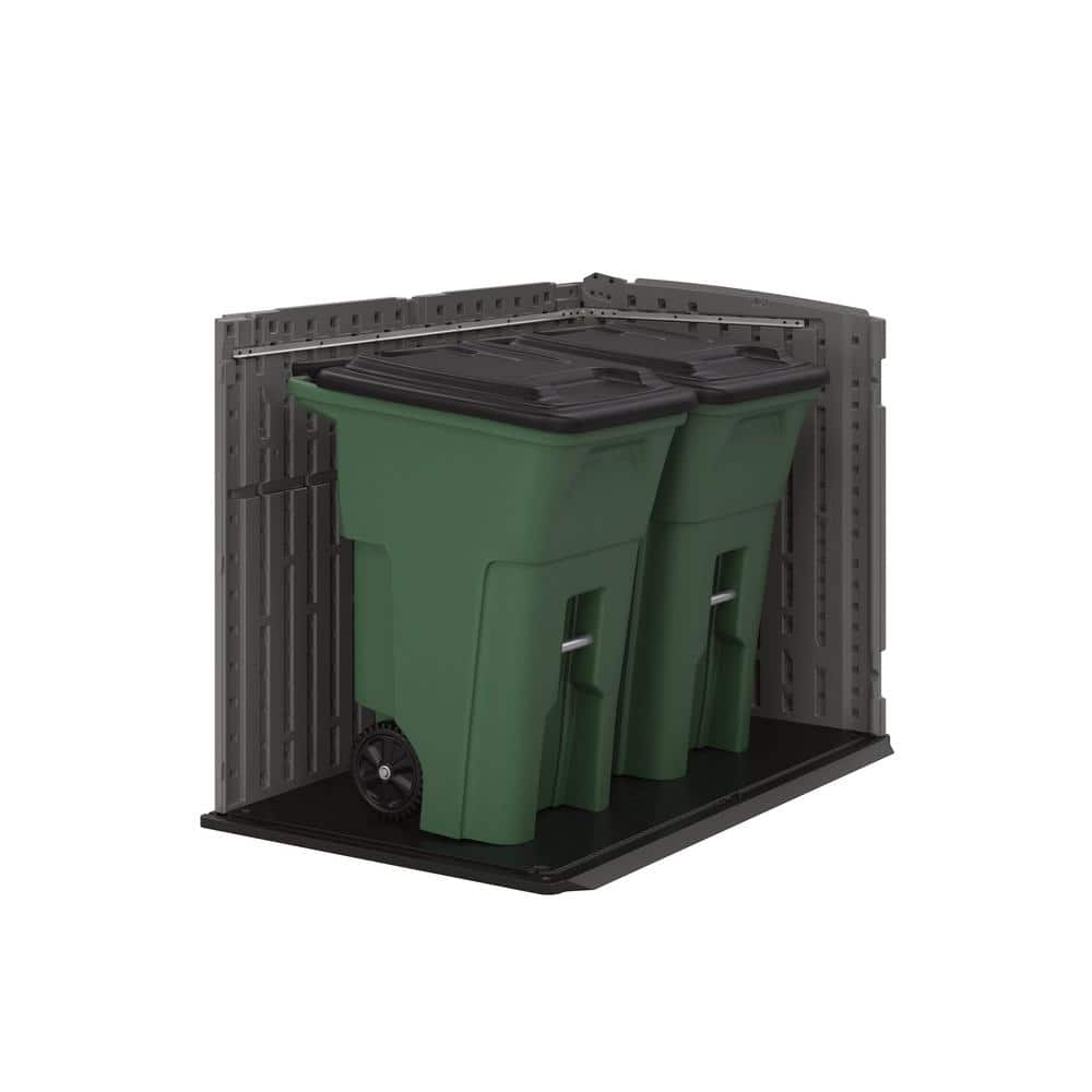 Gray 4 ft. x 6 ft. Steel-Reinforced Resin Storage Shed
