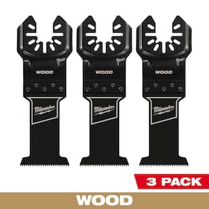 1-3/8 in. High Carbon Steel Universal Fit Wood Cutting Multi-Tool Oscillating Blade (3-Pack)