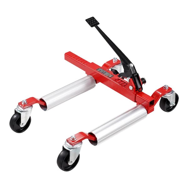 VEVOR Wheel Dolly, Max Capacity 1500 lbs. Car Dolly, Car Jack Dolly Lifter, Heavy Duty Vehicle Positioning Ratchet Tire Jack