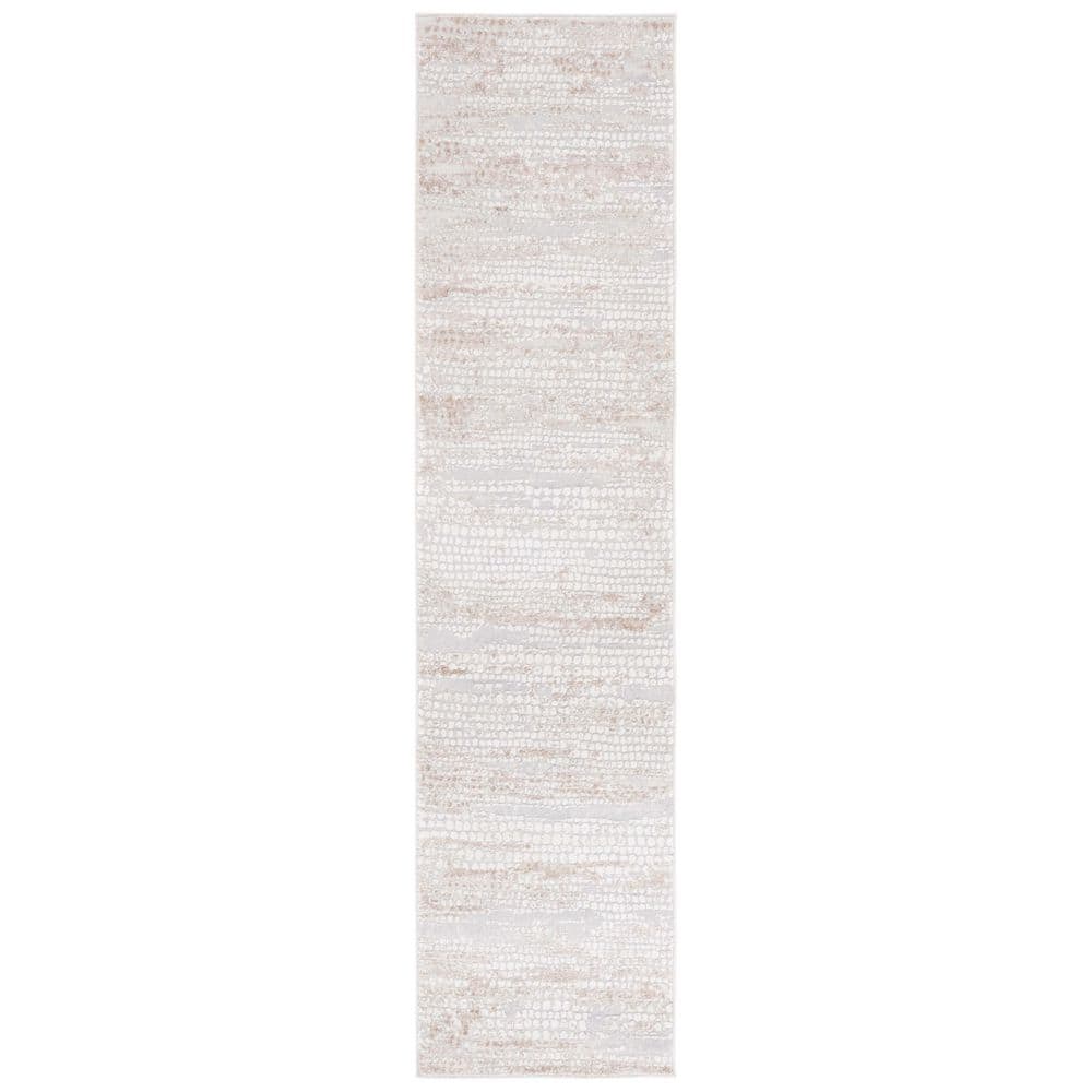 Hanna 2 ft. x 8 ft. Gray Ivory/Beige Abstract Distressed Runner Rug price history on PriceWatchPro