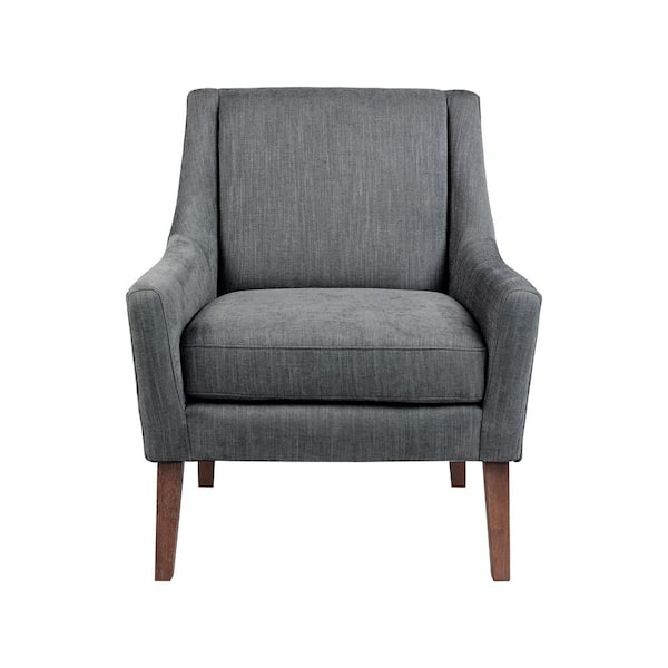 INK+IVY Scott Grey Traditional Removable Cushion Track Arm Accent Chair