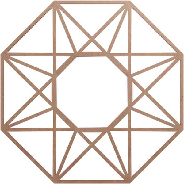 Ekena Millwork 0.375 in. x 7 in. x 18 in. Wood Medallion Moulding