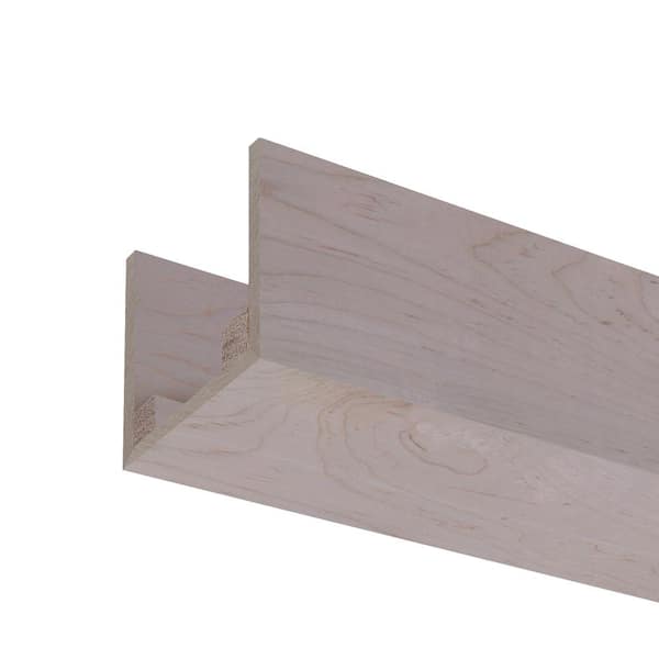 Ornamental Mouldings 5.5 in. W x 5.5 in. H x 92 in. L Natural Soft Maple Box Faux Beam