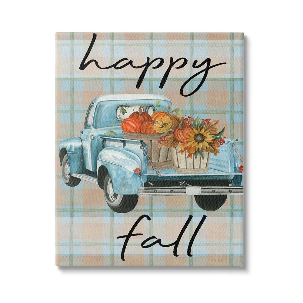 Happy Fall Flower Truck by Cindy Jacobs 1-Piece Unframed Graphic Print Travel Poster Art Print 30 in. x 24 in. price history on PriceWatchPro
