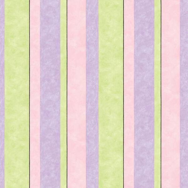 The Wallpaper Company 56 sq. ft. Pastel Contemporary Stripe Wallpaper-DISCONTINUED