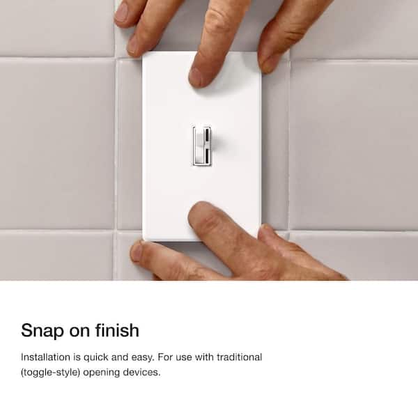 Fassada 1 Gang Toggle Switch Cover Plate for Dimmers and Switches, Stainless Steel (FW-1-SS)