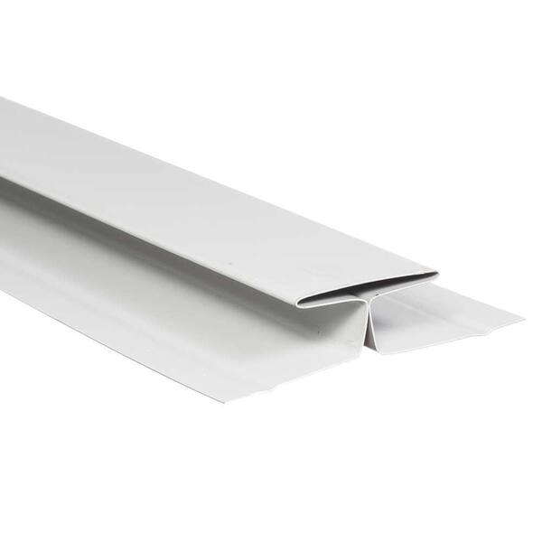 Gibraltar Building Products 1 1 2 In X 10 Ft Birch White Aluminum Double Channel Trim Adc Wh The Home Depot