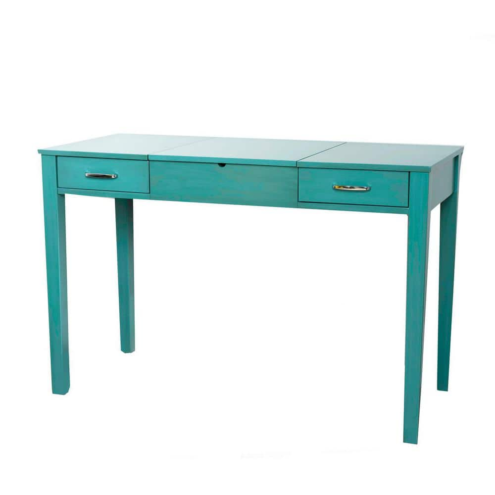 turquoise writing desk