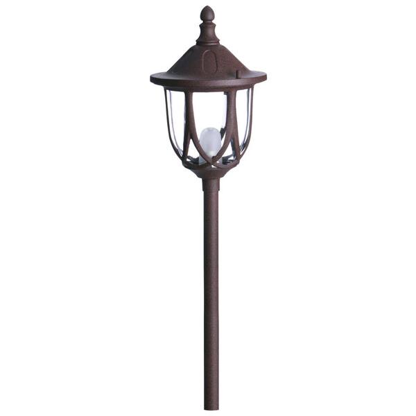 Paradise Low Voltage 10-Watt Rust Outdoor Landscape Standford Design Path Light Halogen bulb