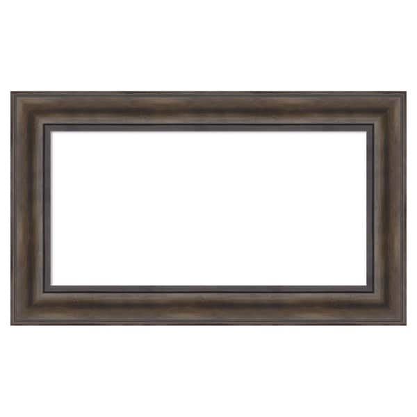 Amanti Art Rustic Pine Brown 29 in. x 17 in. Wood Framed Dry Erase Magnetic Memo Board