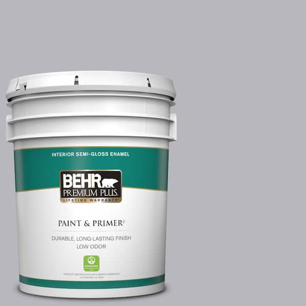BEHR PREMIUM PLUS 5 gal. #N550-3 Best in Show Semi-Gloss Enamel Low Odor Interior Paint & Primer