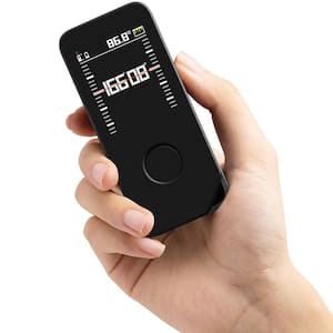 Pocket-Size Laser Measure Pro 165 ft. Digital Laser Distance Meter Tape Measuring Tool LED Display USB-C Rechargeable