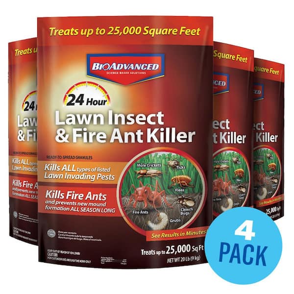 20 lbs. Granules 24-Hour Lawn Insect and Fire Ant Killer (4-Pack)