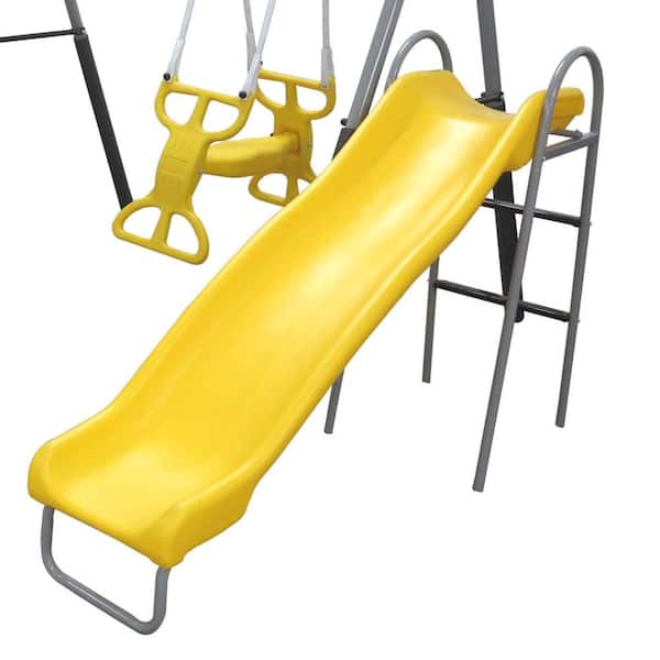 XDP Recreation Rising Sun Kids Metal Swing Set and Playset with 