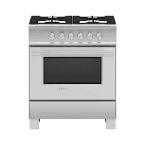 Classic 30 in. 3.5 cu. ft. Gas Range with Convection Oven and Storage Drawer in Stainless Steel