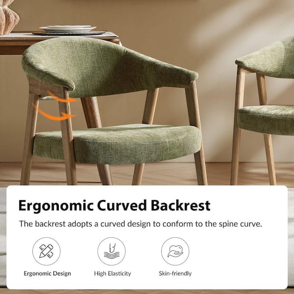 JAYDEN CREATION Elisa Moss Polyester Mid-Century Modern Dinning