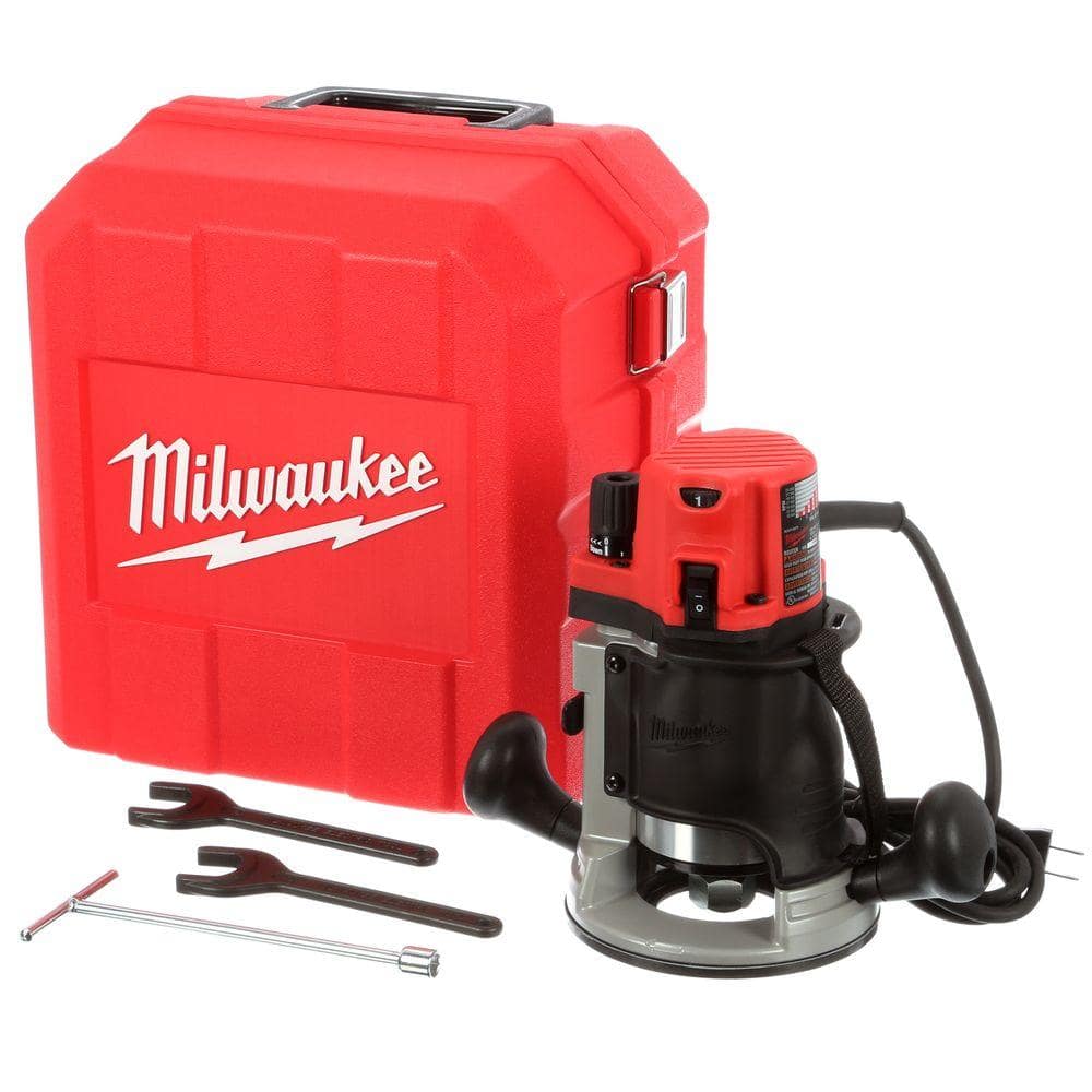 Milwaukee 2-1/4 Max HP Router Kit with Case 5616-21 The Home Depot