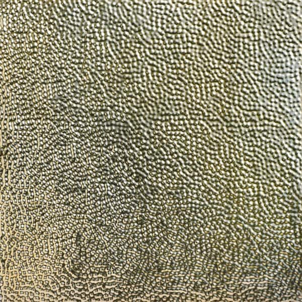FROM PLAIN TO BEAUTIFUL IN HOURS Shanko Gold Nugget 2 ft. x 2 ft. Decorative Nail Up Tin Ceiling Tile (48 sq. ft./Case)