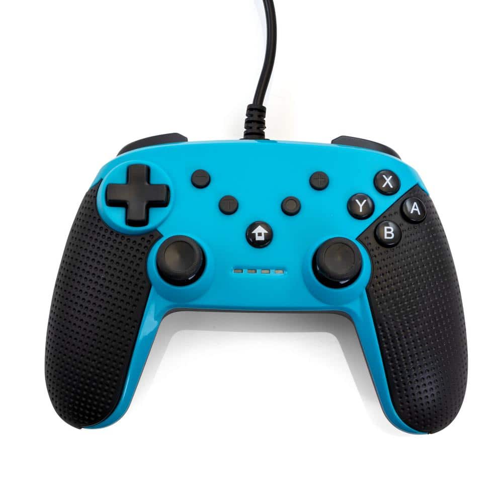 Wired Controller for the Nintendo Switch in Blue 985113207M - The Home Depot