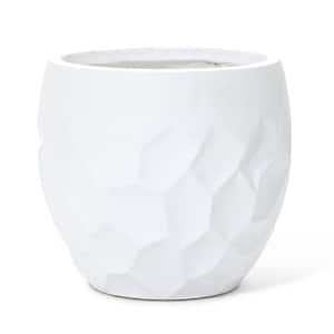14.5 in. W x 13.2 in. H White Ceramic Individual Pot