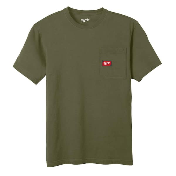 Milwaukee Men's X-Large Green GRIDIRON Cotton/Polyester Short