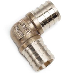 3/4 in. Brass PEX Barb 90-Degree Elbow Fittings (5-Pack)