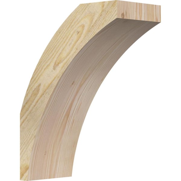 Ekena Millwork 6"W x 12"D x 16"H Thorton Rough Sawn Knee Brace, Douglas Fir