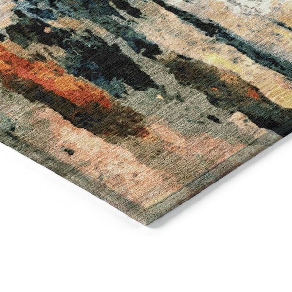 Chantille Machine Washable Indoor/Outdoor Abstract ACN2284 Ivory 5 ft. x 7 ft. 6 in. Area Rug