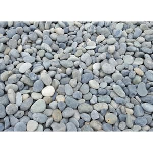 10 cu. ft. Mexican Beach Pebbles Grey Decorative Stone - (1 Bag/10 cu. ft./Pallet)