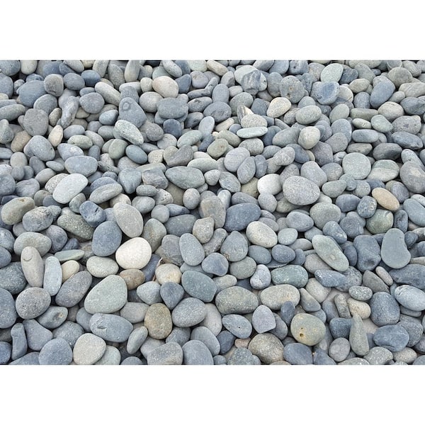 Classic Stone 10 cu. ft. Mexican Beach Pebbles Grey Decorative ...