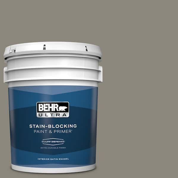 BEHR ULTRA 5 gal. #T12-11 Compass Extra Durable Satin Enamel Interior Paint & Primer