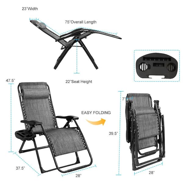 zero gravity chair dimensions