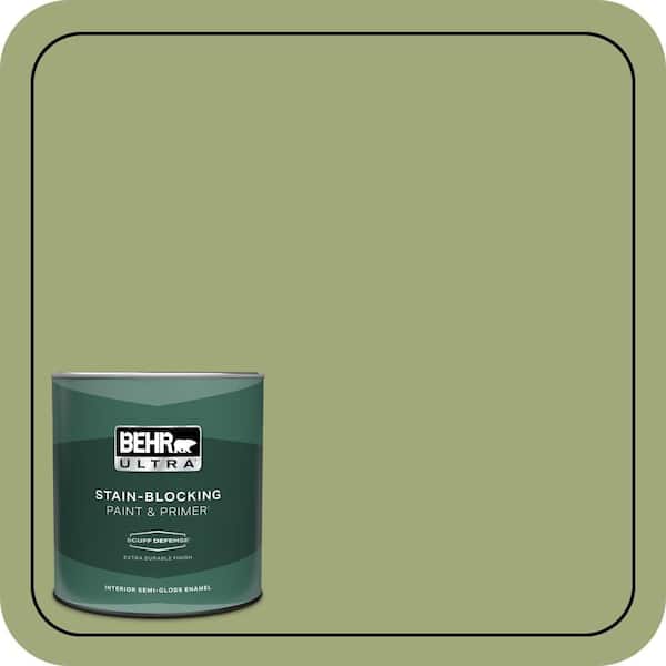 BEHR ULTRA 1 qt. #T18-16 Nurturing Extra Durable Semi-Gloss Enamel Interior Paint & Primer