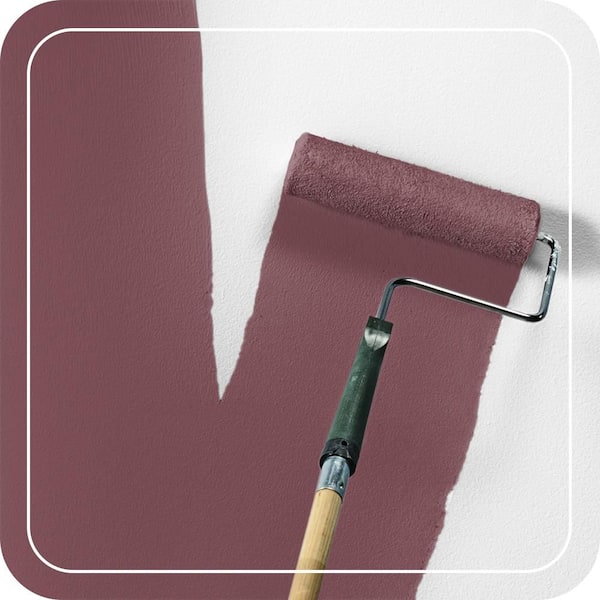 1 gal. Home Decorators Collection #HDC-CL-02 Fine Burgundy Semi-Gloss Enamel EcoMix Plant-Based Interior Paint & Primer