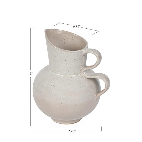 48 oz. Stoneware Pitcher, Reactive Glaze