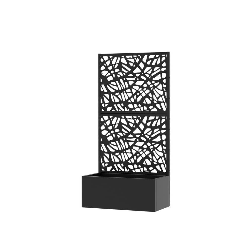 59 in. H x 30 in. W Metal Planter Box with Galvanized Trellis Garden Bed with Drainage Holes price history on PriceWatchPro